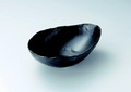 黒ﾏｯﾄ変形鉢