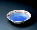 赤絵海流麺皿